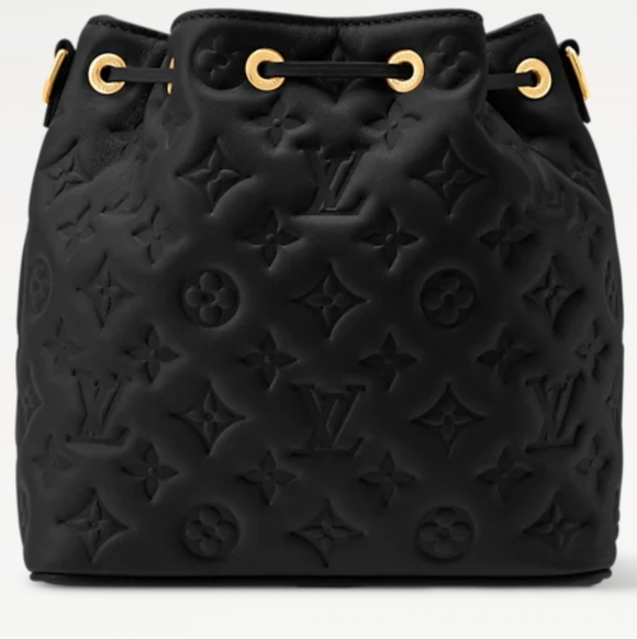 Louis Vuitton Black COUSSIN BB Bag with Gold Accents - Picture 5 of 10